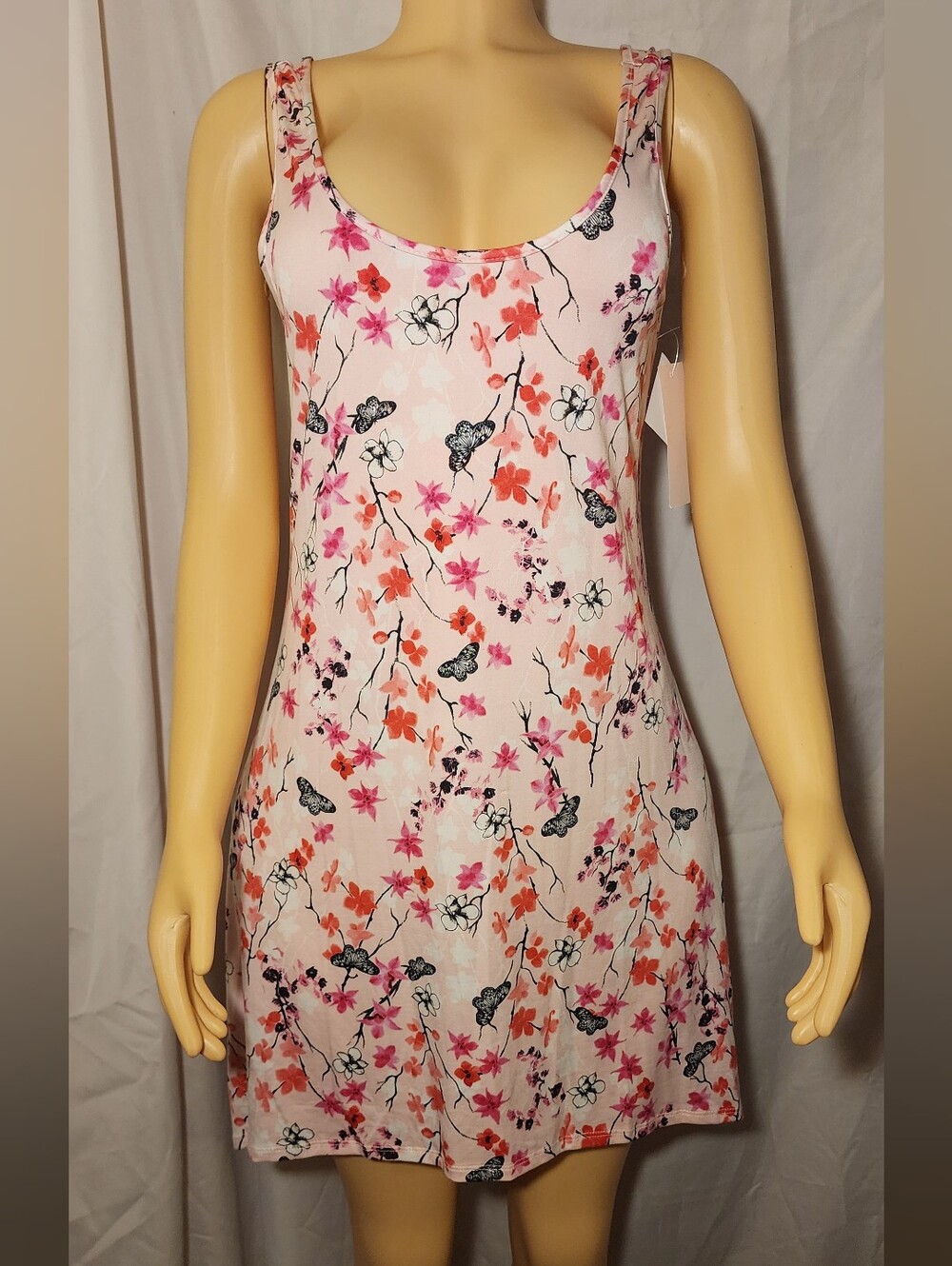 Linea Donatella Pink Floral & Butterfly Mini DressNEW WT